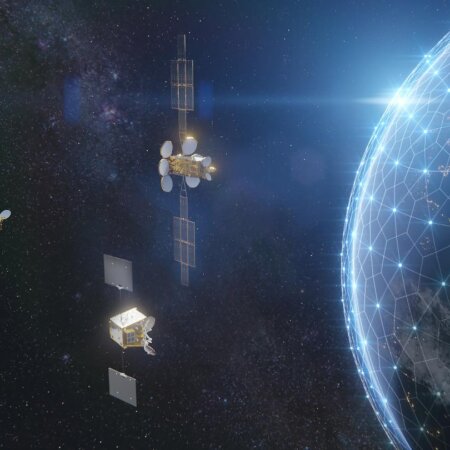 人工衛星「OneSat」のイメージ図　出展：Airbus-Defense-and-Space社